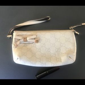 90s monogrammed Gucci pouch wristlet